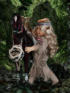 First Contact, American Girl Dolls, american girl company, colonialism, nimipuu, nez perce,native american, kaya,  Diorama,Diagrams,Jaclin Paul