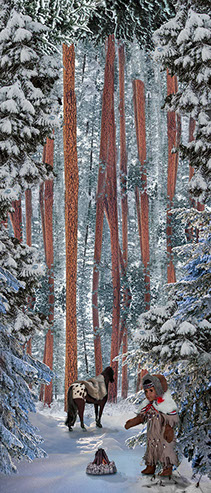 First Contact, American Girl Dolls, american girl company, colonialism, nimipuu, nez perce,native american, kaya,  Diorama,Diagrams,Jaclin Paul